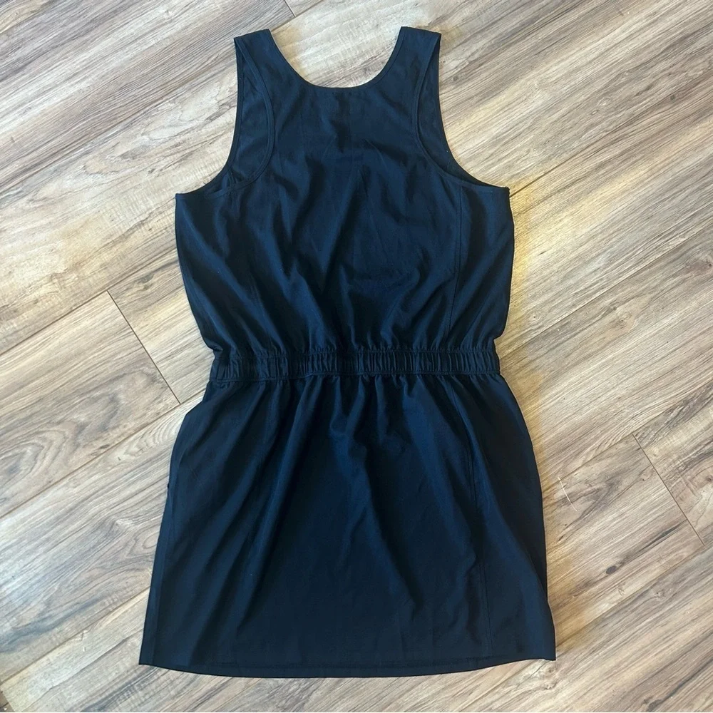 Avalanche Outdoor Women’s Drawstring Waist Tank Dress Black Size L - Picture 2 of 4